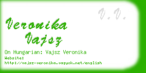 veronika vajsz business card